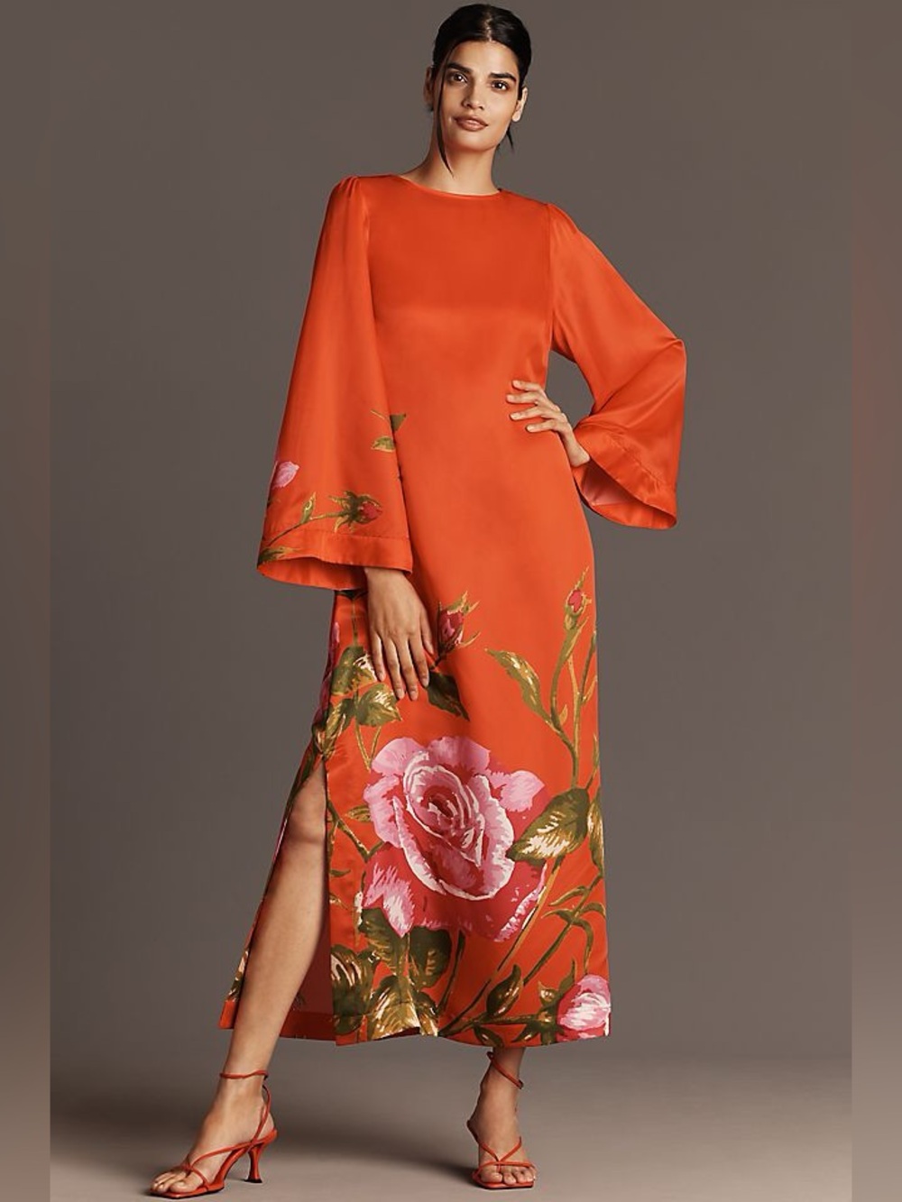 Anthropologie Aston Studio Heidi Silk-Blend Maxi Dress 6 NWT